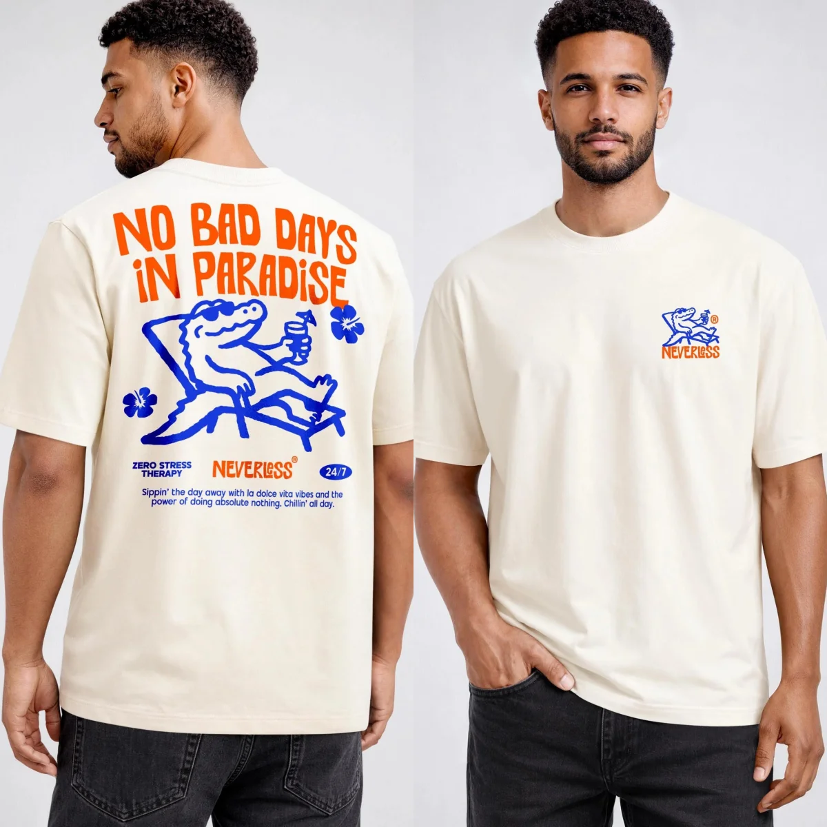Streetwear Outdoor Brand - Holiday Crocodile NO BAD DAYS Outdoor