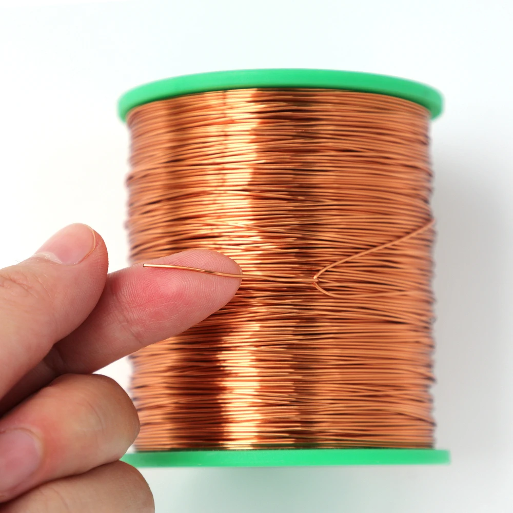 1kg/Roll 0.06mm~1.5mm QA-1/155 Enameled Copper Wire Machine Enamel Winding Stripping Coil Magnet Magnetic Wires