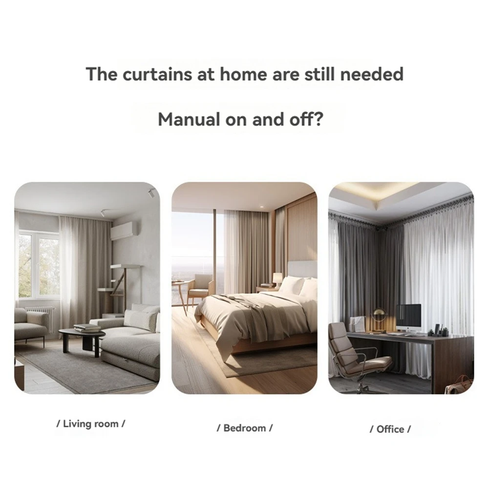 A82I-Smart Curtain Motor Timing Auto Opener Voice Control Remote Control Smart Curtain Motor For Bedroom