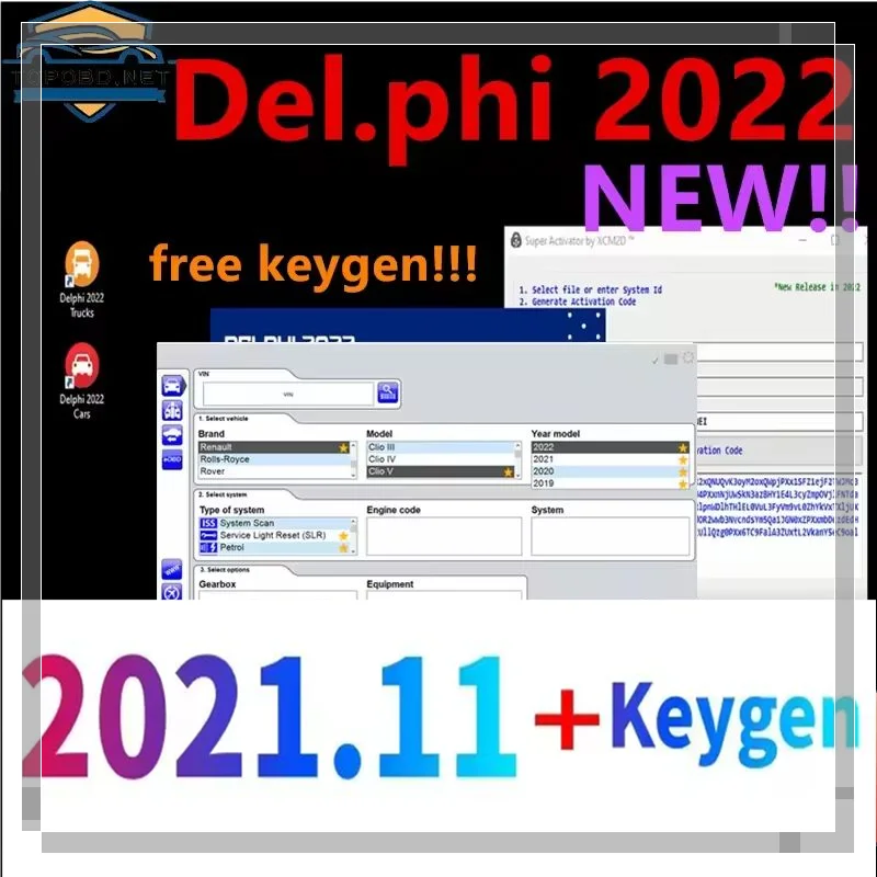 

Delphis 2021.10b with keygen Software DS 150 Autocoms 2021.11 Codings OBD2 Diagnostic Support 2021 model trucks