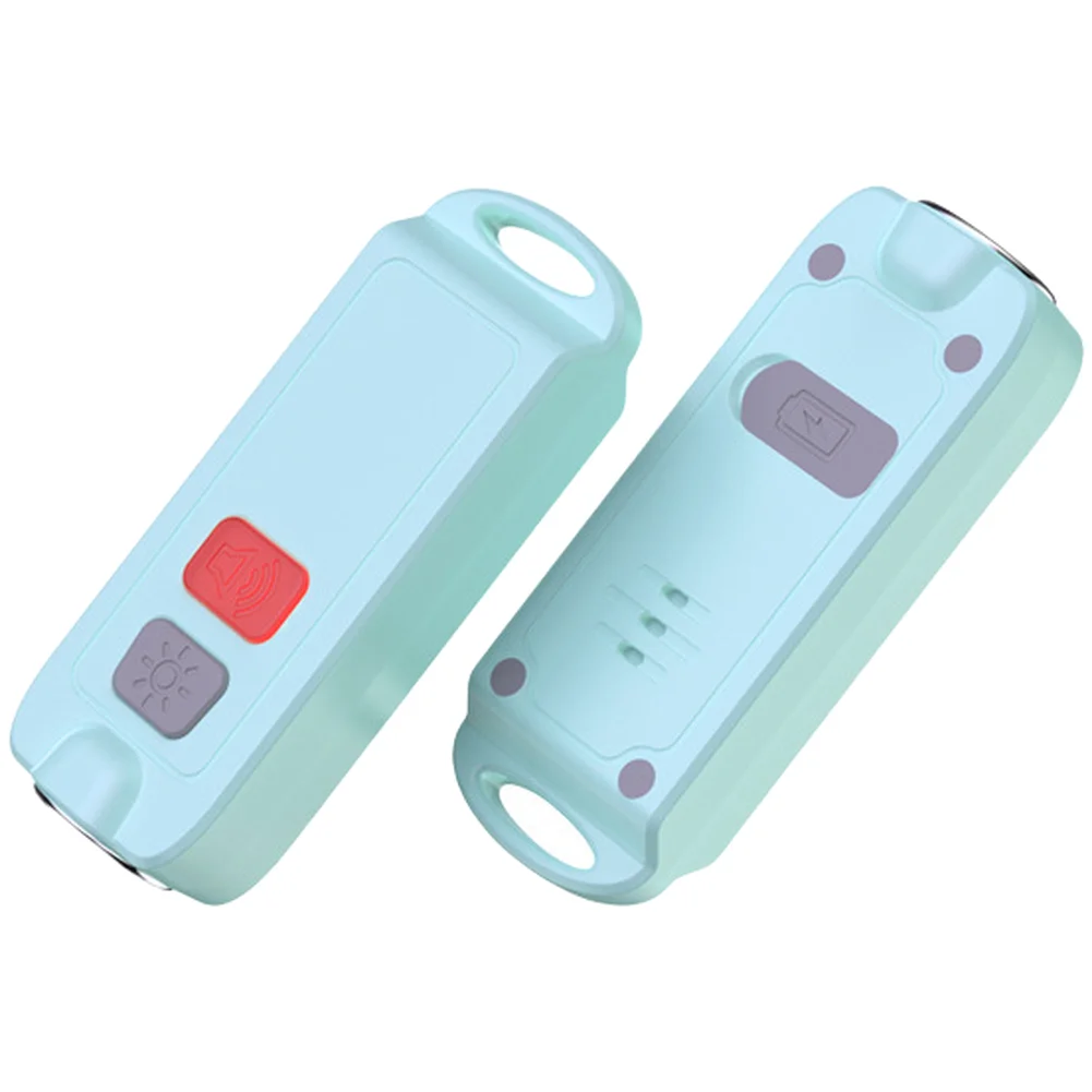 Compact Rechargeable Alarm Keychain with 130dB Siren and LED Flashlight for Women Daily Carry and Security Needs