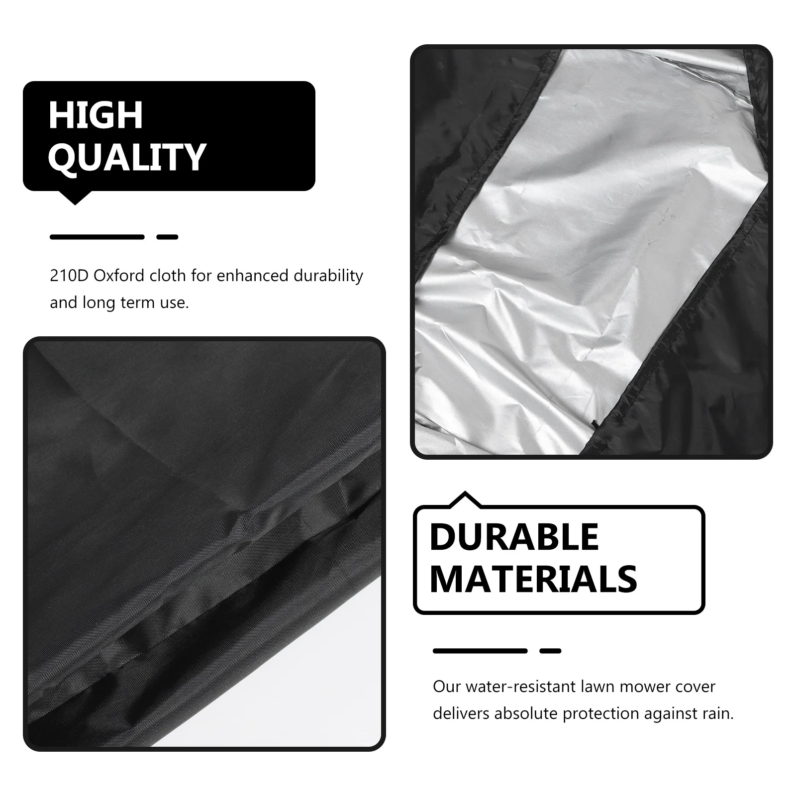 

1 шт., чехол для газонокосилки 210D Оксфорд, водонепроницаемая защита от пыли и снега для газовых электрических косилок, защитный чехол для газонокосилки на открытом воздухе