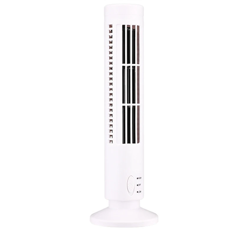 

New USB Tower Fan Bladeless Fan Tower Electric Fan Mini Vertical Air Conditioner, Bladeless Standing Fan