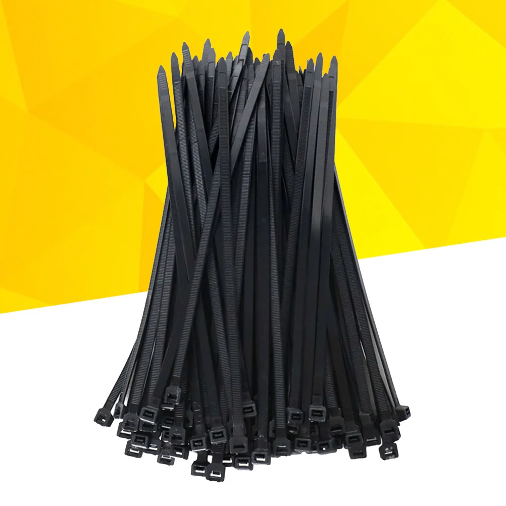 

250 Pcs Strong Nylon Self Locking Cable Ties Zip Ties Black Plastic Binding Tape for Cable ganization Cord Management Reusable