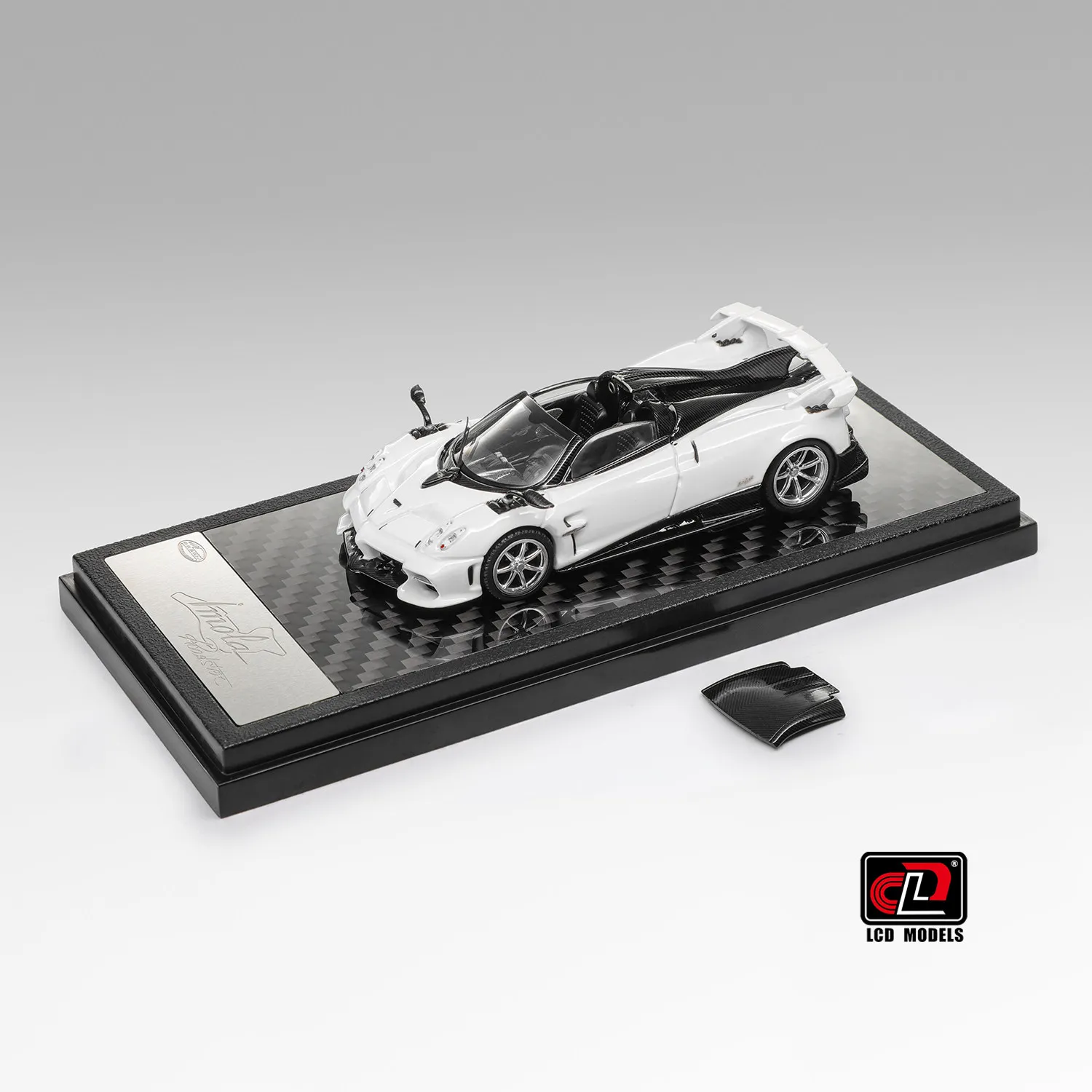 LCD 1:64 Imola Convertible Carbon Fiber Base Alloy Car Model Pre-sale