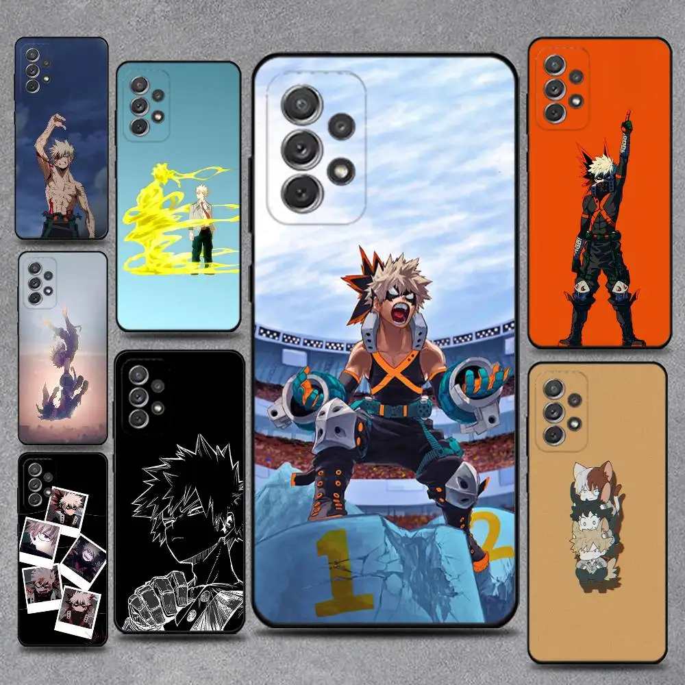 

Bakugo My Hero Academia Phone Case For Samsung S25,S24,S21,S22,S23,S30,Ultra,S20,Plus,Fe,Lite,Note,10,9,5G Black Cover