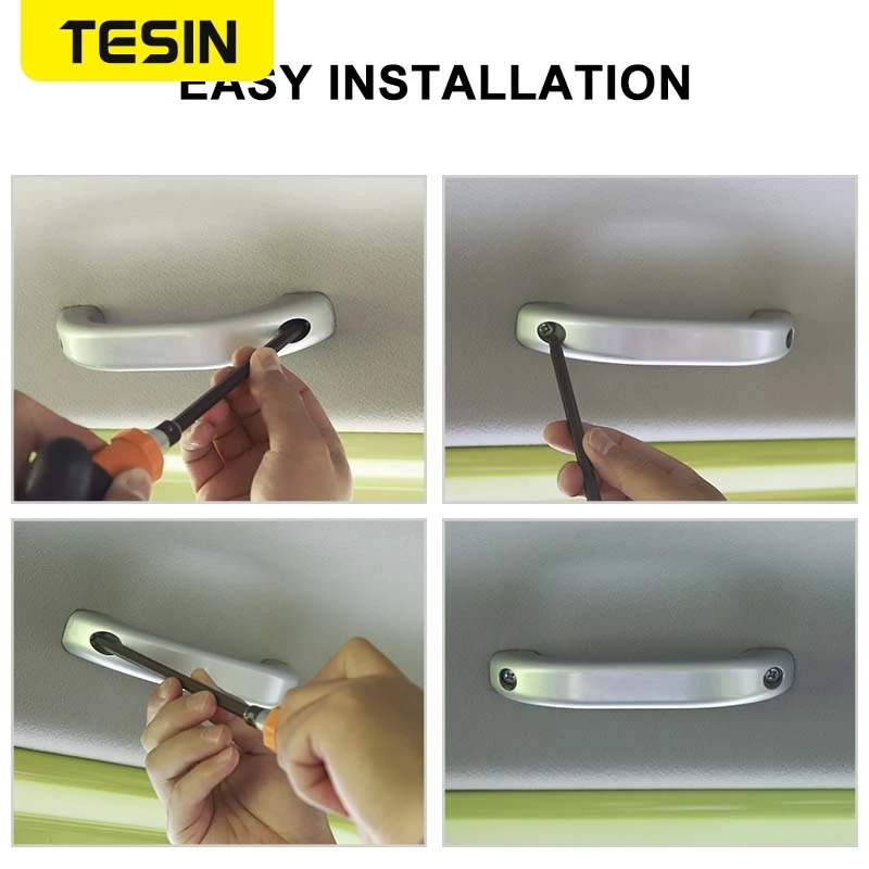 Poignée De Toit Intérieure Premium En Alliage D'Aluminium Noir – Remplacement Parfait Pour Suzuki Jimny 2007-2015