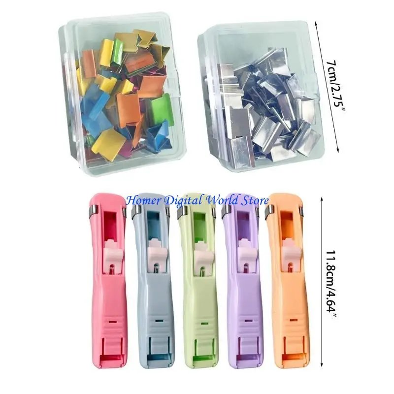 Clip clumi vongole H55F RIMFALSI RIUSABILI CLIP NON danneggiano carta, Binder Clips