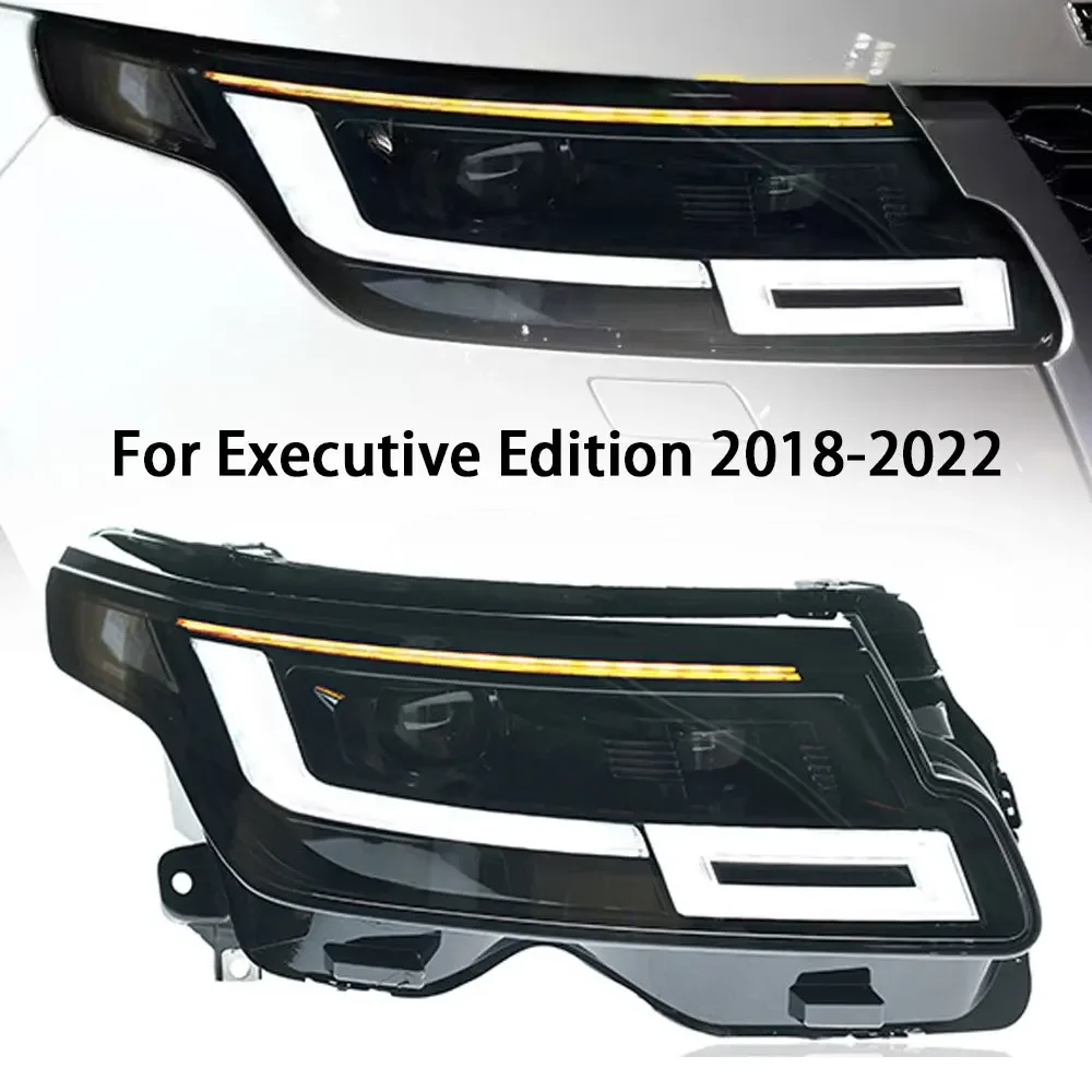 

Car Front Lights For Land Rover Executive Edition 2018-2022 LED DRL Turn Signal LED Lens Head Lamps Auto Accessories