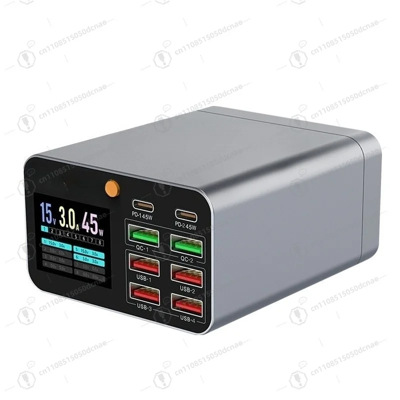 Multi Device Charging Station Multi Interface Power Adapter For Notebook Tablet Smartphone Desktop Placement Use