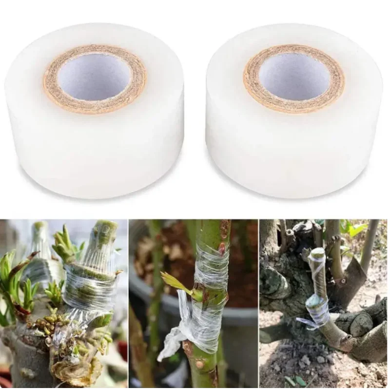 3/4cmPE Grafting Tape Film Self-adhesive Garden Tree Plants Seedlings Vine Tomato Grafting Accessories Stretchable Width