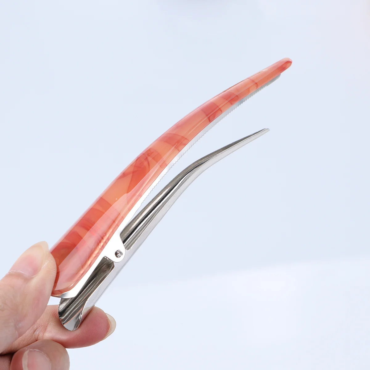 

2pcs Large Duckbill Clips Acrylic Strong Hold Non-Slip For Hair Dye Styling Sectioning Salon Use Women Hair Clips