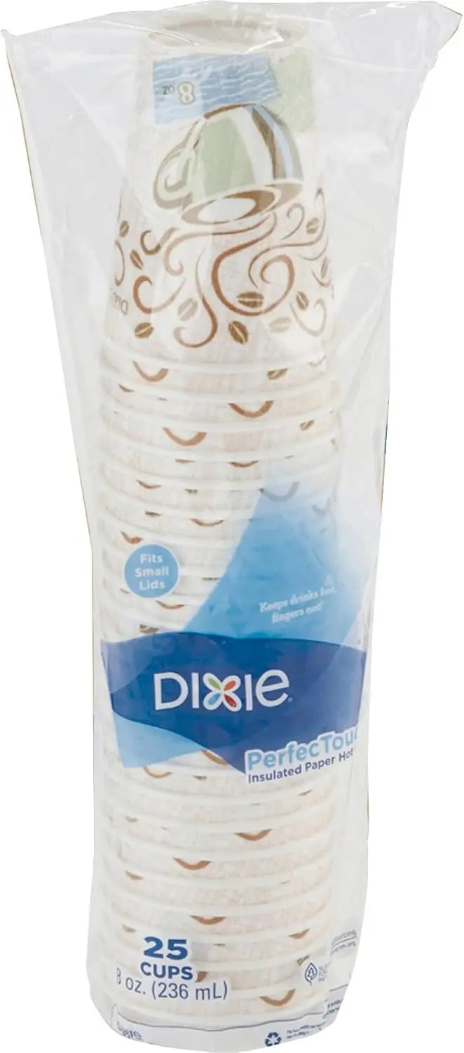 

Dixie PerfecTouch insulated hot beverage cups for takeaway and office use