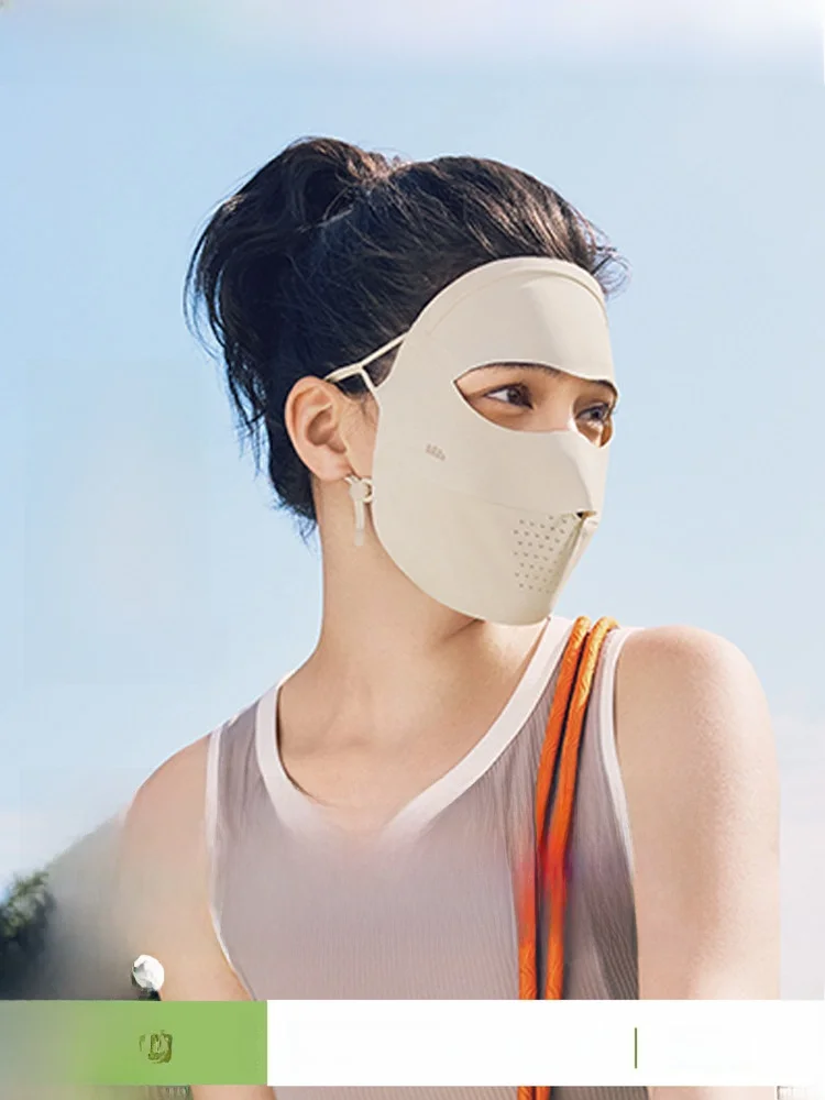

Banana Leaf Full Face Sun Protection Mask Women's Cycling Face Towel UV Protection Medical Beauty Face Cover City Outdoor Use