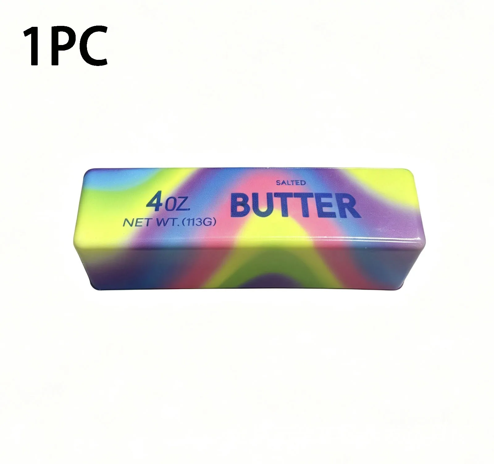 1/2/3 Stück Regenbogen-Butterstab Squishy Spielzeug, langsam aufsteigendes künstliches Lebensmittel-Sensorik-Quetschspielzeug, Angstlinderungsgeschenk für alle Altersgruppen