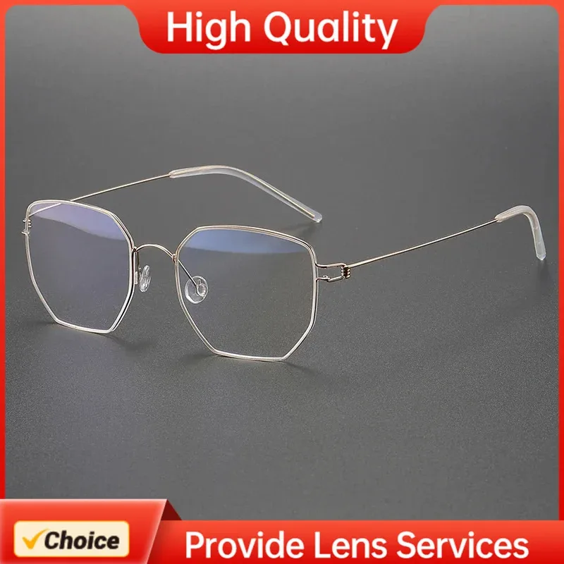 

Esben LINDBERG-стиль, высокие очки в стиле ретро, легкая титановая оправа для очков, мужская и женская безвинтовая конструкция механизма, оправа для очков