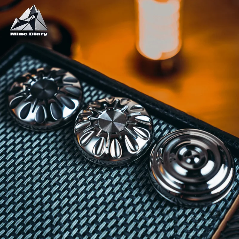 メチリス EDC フィジェットトイ メカニカル減圧コイン フィジェットスピナー メタルハプティックコイン ADHDツール デスクトップ楽しい減圧玩具