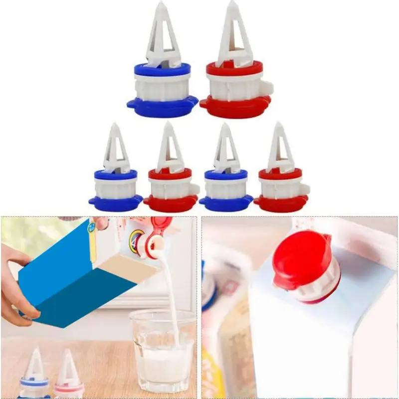 2pc Spout Pourer Deflector Anti-Spray Milk Bottles Brick Drink Bottle Splitter Diverter Beverage Changeover Caps Kitchen Gadget