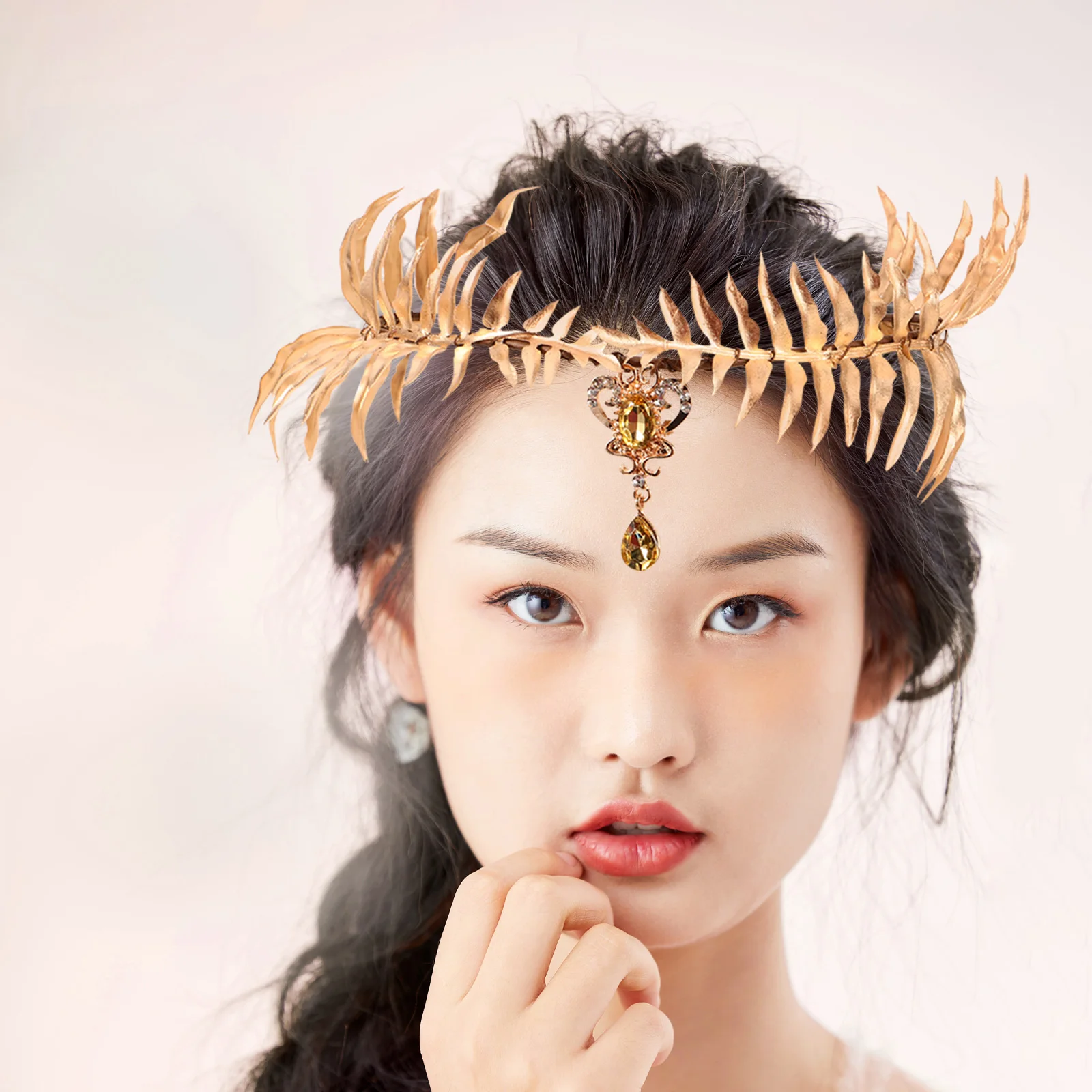 

Golden Bridal Hair Women Wedding Girls Headb s Leaves Headpiece Bride Accessories Lightweight Fashion Girls Hairb