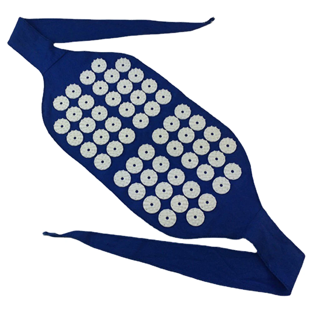 Cinto Massageador de Cintura Doméstico Azul: Alívio Eficiente para Costas com Acupressão, Design Ergonômico para Redução de Tensão Durante Todo o Dia