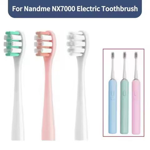 Replacement Toothbrush Head For Nandme NX7000 Sonic Electric Toothbrush Soft DuPont Bristle Tooth Brush Head,8 pcs