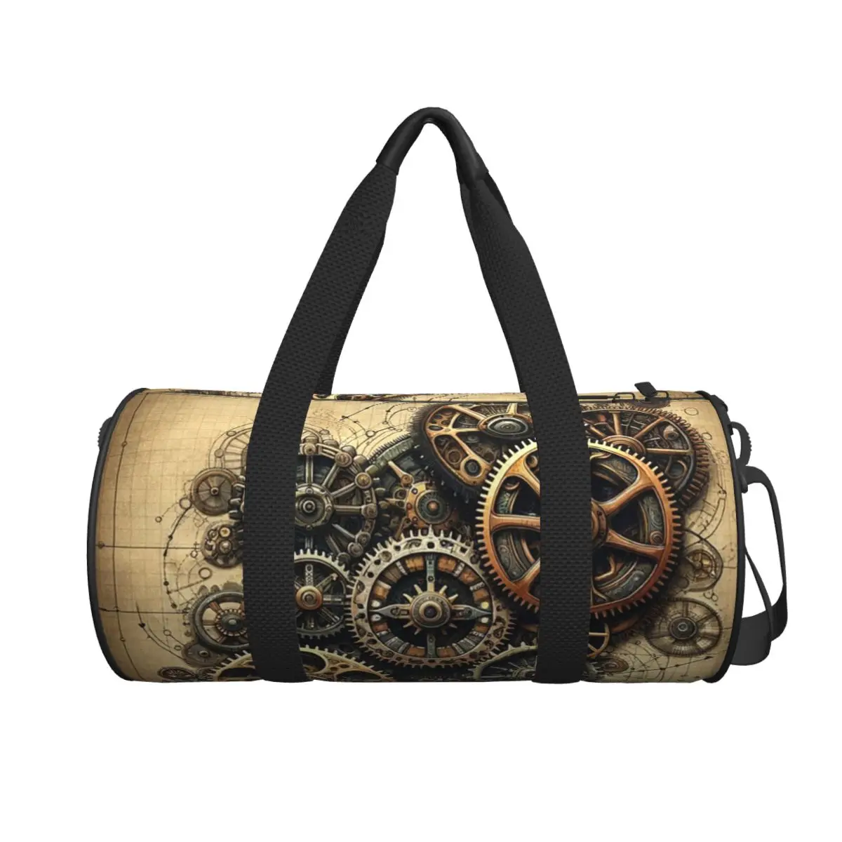 

Замысловатые шестерни в стиле стимпанк в сборе, большая спортивная сумка, водонепроницаемая дорожная сумка, сумки для фитнеса