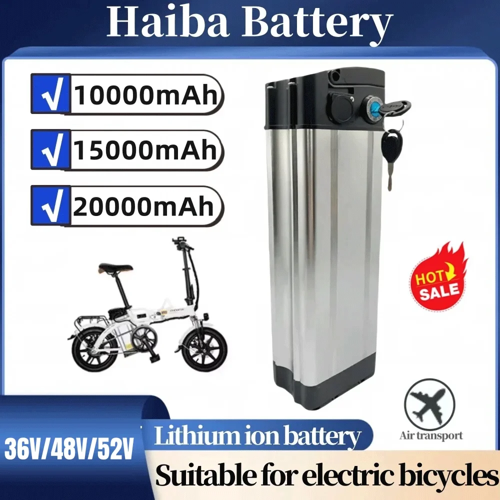 500W 750W 1000W 36/48V/52V High quality Original 10Ah/20Ah/30Ah Haiba E-bike battery,High-power 18650 Lithium ion battery pack