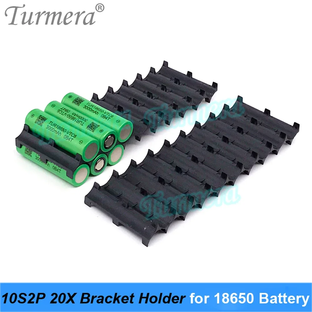 21700 18650 Battery Holder 10S 13S 2P Bracket Spacer Assemble for 12V 36V 48V 72V Electric Bike or E-scooter Battery Use Turmera