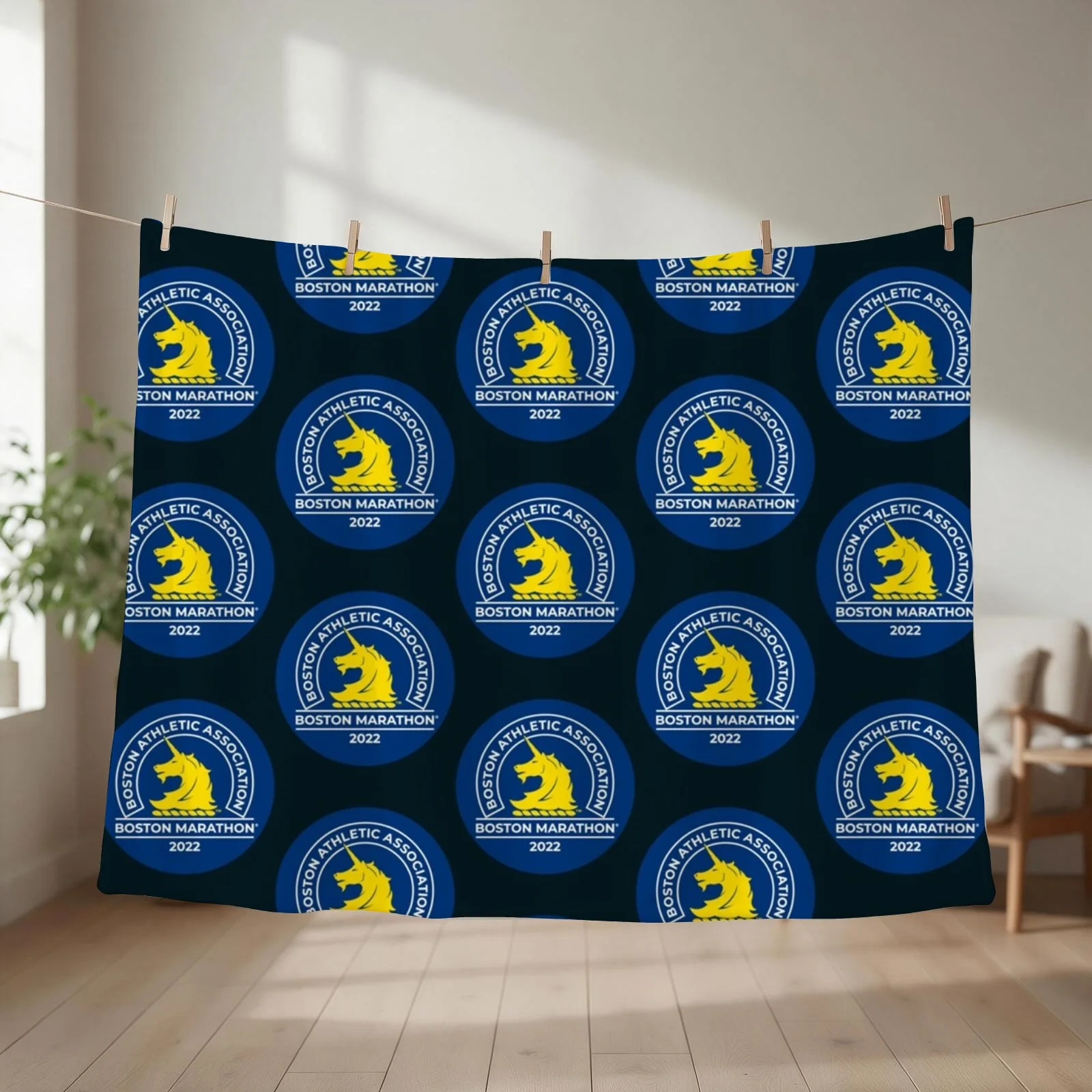 Boston Marathon (5) Throw Blanket funny gift Furrys Heavy Soft Blankets