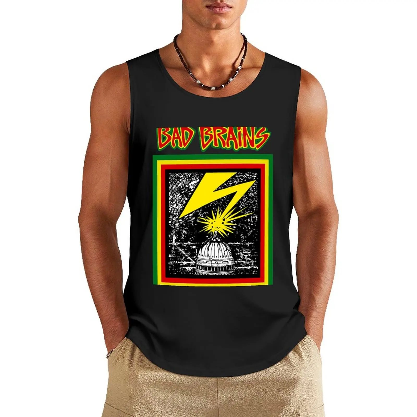 

Bad Brains bad brains Classic Tank Top tops mens gym clothes Men's sleeveless gym shirts Sleeveless top