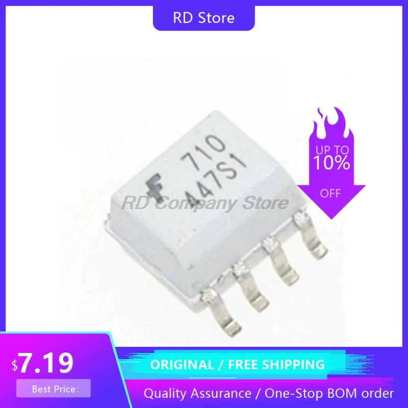 

10PCS FOD0710 710 HCPL-0710 HCPL-0710-500E optocoupler SOP8 Free Shipping
