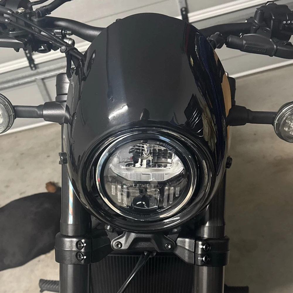 450CLC Windscreen For CFMOTO CLC450 CF Moto 450 CLC Windshield Headlight Cover Fairing Retro Screen Wind Deflector Accessories
