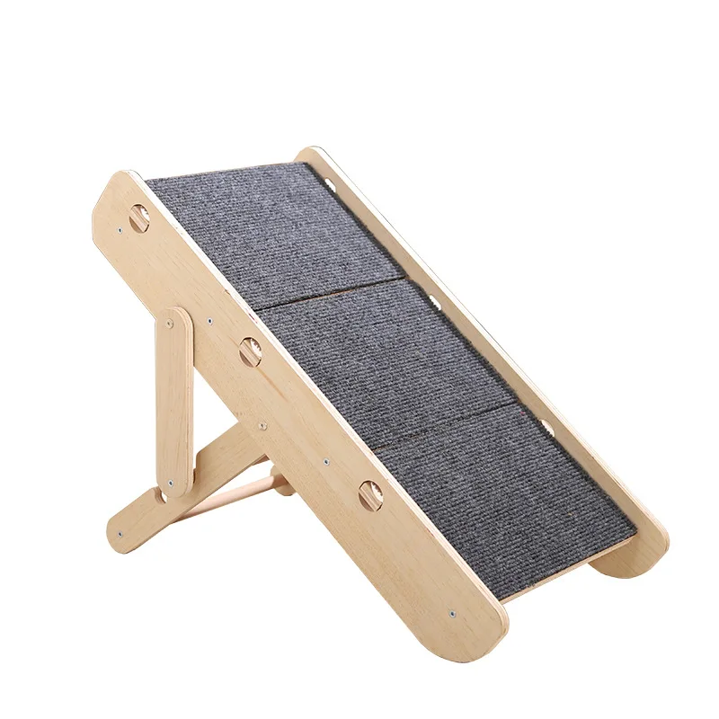 dog stairs pet climbing ladder grinding claws wear-resistant non-falling adjustable foldable cat and dog ramp pet supplies
