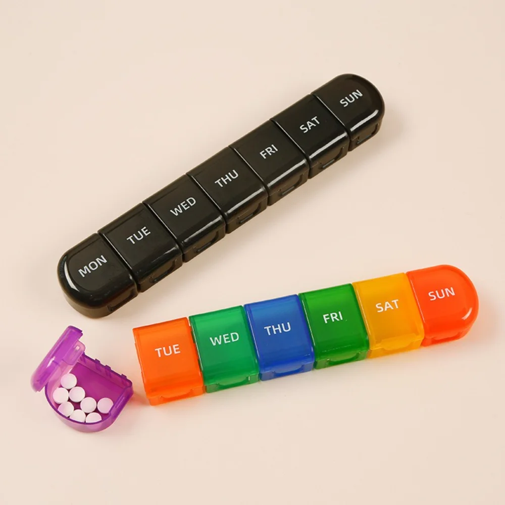 

Новый популярный портативный дорожный еженедельный 7-дневный большой ящик для таблеток, контейнер-органайзер для лекарств, витаминных добавок, рыбьих масел