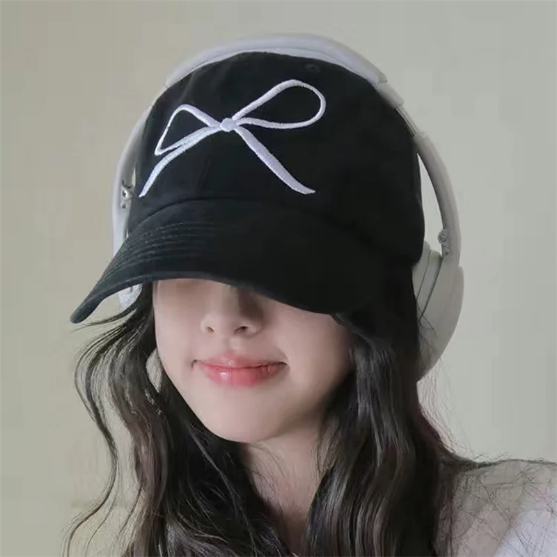 

Женская хлопковая бейсболка с вышивкой и бантом, Y2k