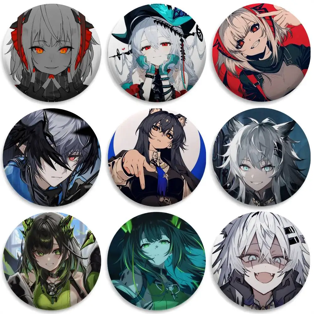

Hot Arknights Game Badges Round Exquisite Badge Brooches Creative Pins For Clothes Hat Backpack Gift Accessories