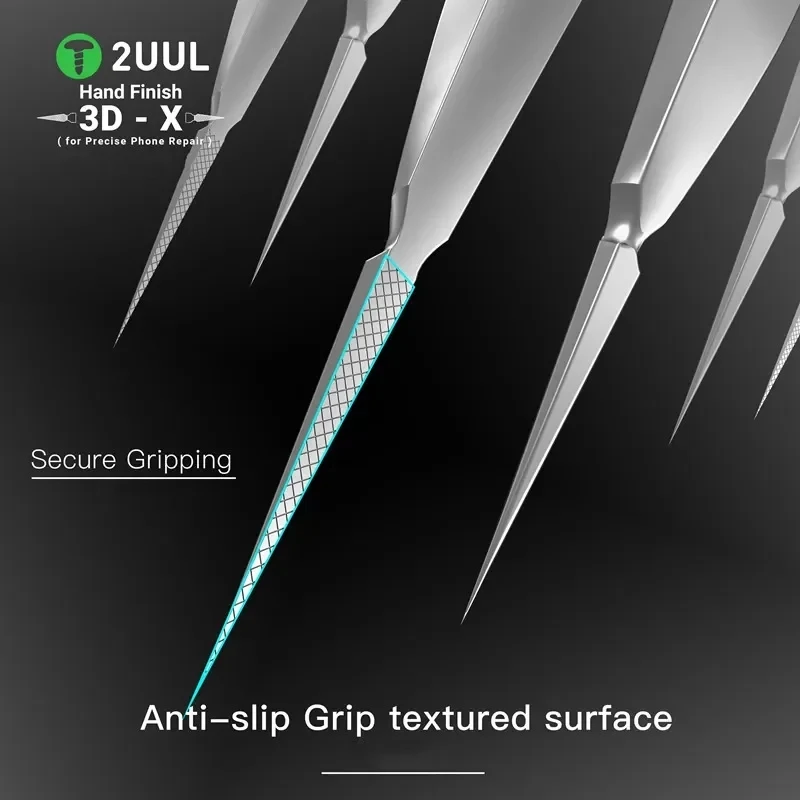 2UUL TW01 TW02 3D Hand Finish Tweezer for Mobile Phone Maintenance Anti-static High Precise Flying Wire Soldering Repair Clip