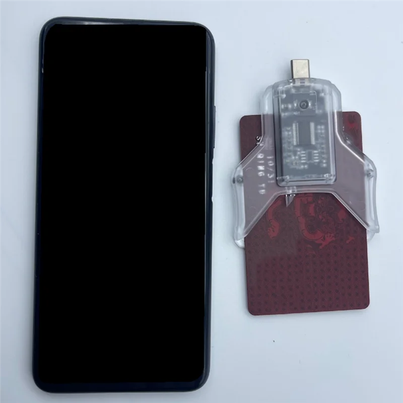 B04C-Contact Type Intelligent Card Reader Type-C Usb-C Smart Card Reader Portable Card Reader