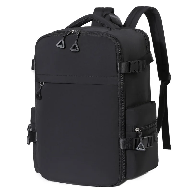 new-model-business-style-men's-double-shoulder-bag-color-matched-large-capacity-student-backpack-multi-functional-travel-bag