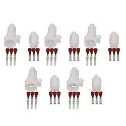 5 Sets 2.2mm Series Sealed Sumitomo 3 Pin Way Male Female White Automotive Connector for Yamaha 6187-3231 6180-3241