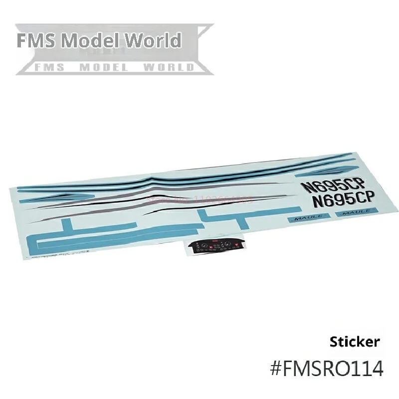 Fms 1500mm Moore ensemble complet d'accessoires Fuselage ailes principales cadre de moteur à queue plate couvercle d'hélice train d'atterrissage