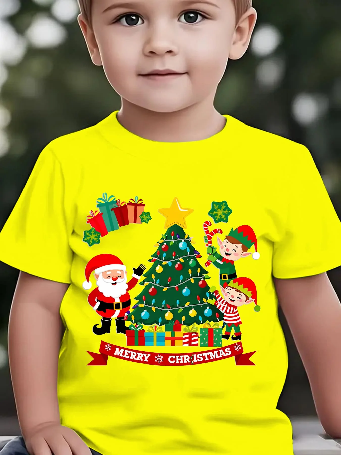 CHRISTMAS Christmas Children's Fashion T-shirt 