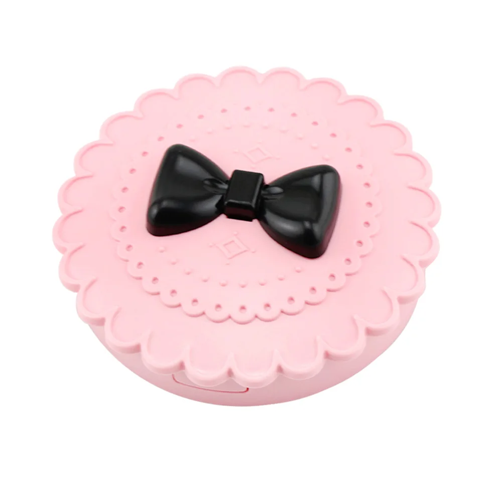 

1Pcs False Eyelash Case Eyelash Storage Box Pink Bowknot Design Portable Mirror Organizer Makeup Storage Convenient