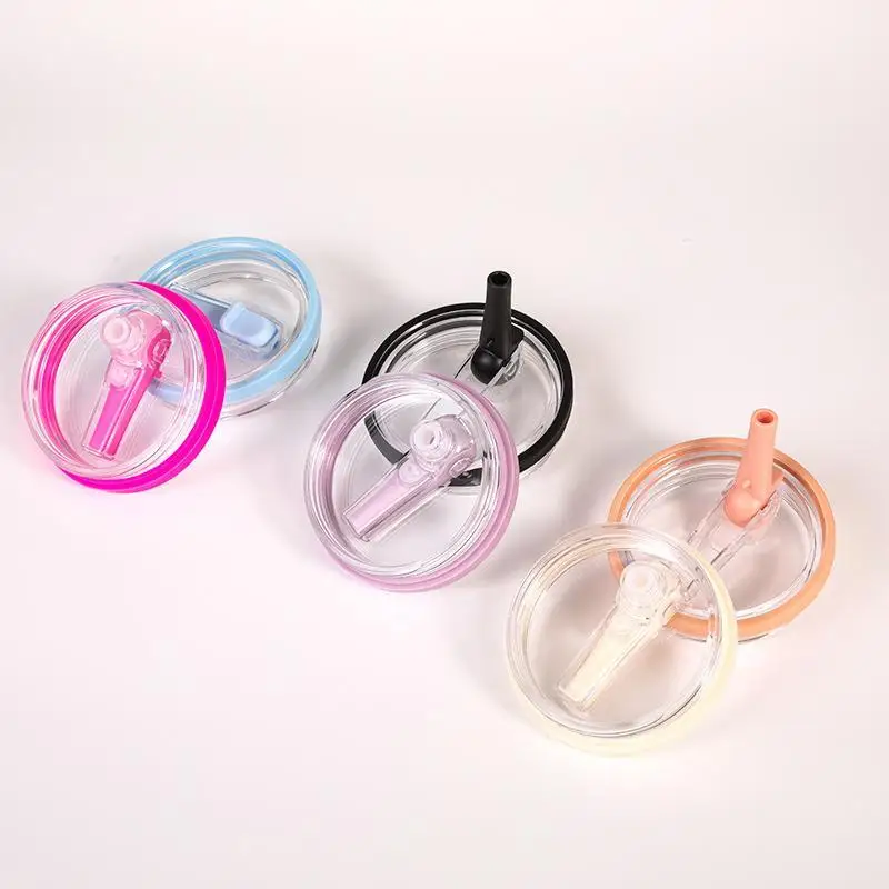 30oz Tumbler Lid Foldable Straw Design Leak Proof Sealing Replacement Cover BPA Free for Daily Commute Drink Use