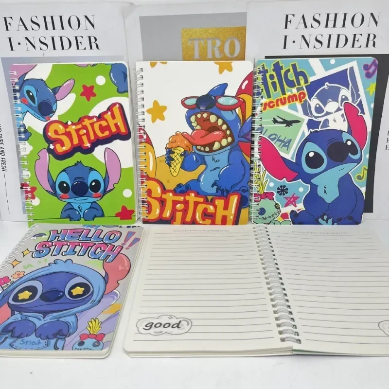 Anime Disney Stitch Notebook Cute Cartoon Stitch Kawaii Coil Book Diary Learning Supplies Office Supplies Child Holiday Gifts