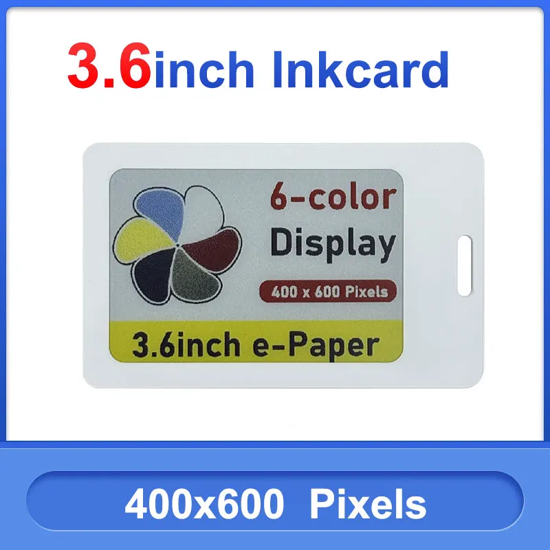 Holyiot 6-Color ESL Electronic Price Tag Display 180° View Angle E-ink Screen Support Qi Charging Bluetooth Low Power E-Paper