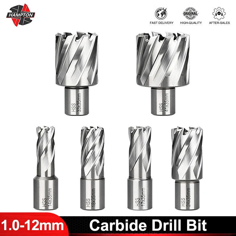 HSS Hole Opener 13-60mm Metal Core Drill Bit High Speed Steel Annular Cutter Hole Saw Hollow Drill Bit For Metal Drilling Tools