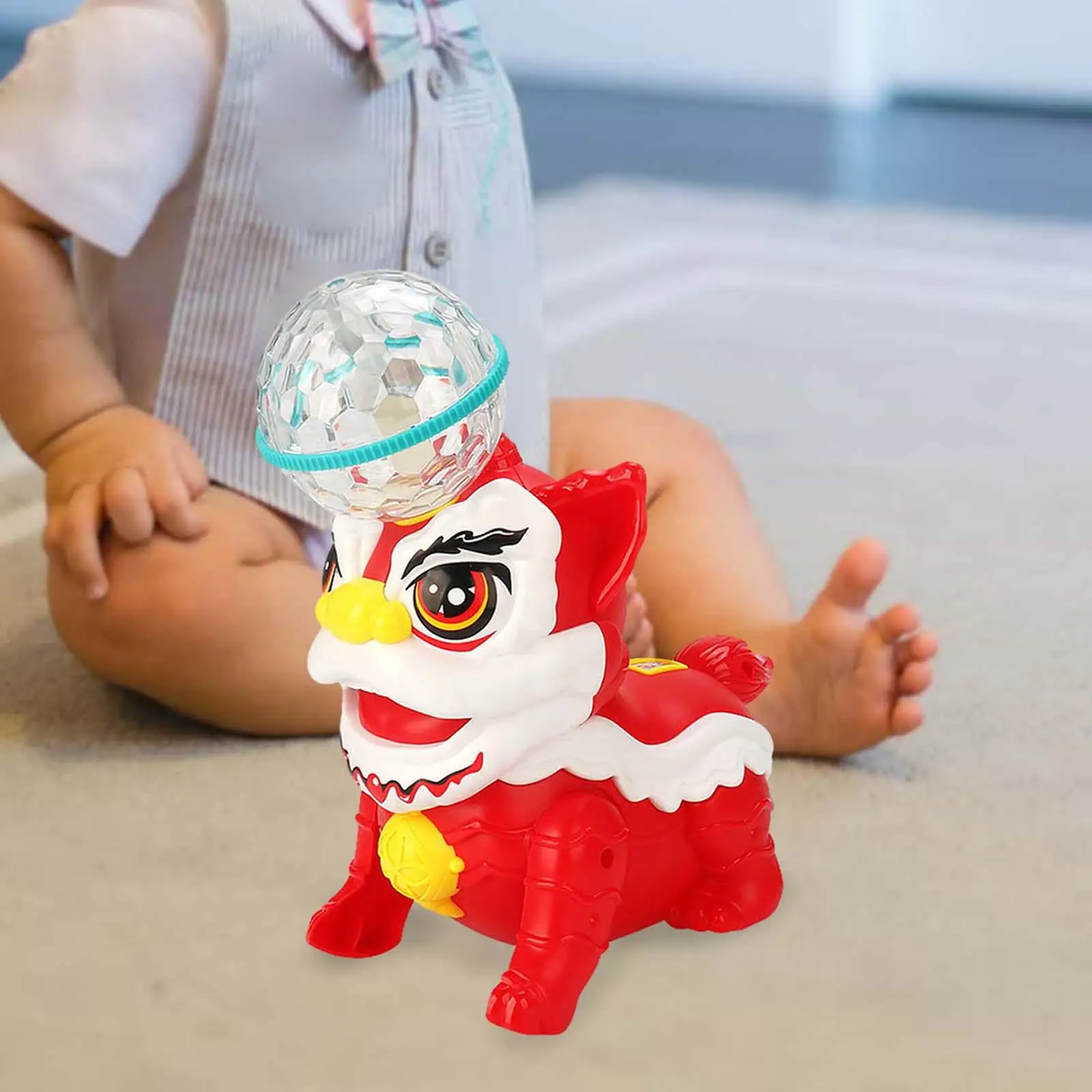 Electric Dancing Lion Interactive Toys for Baby Infant Walking Toy with Music