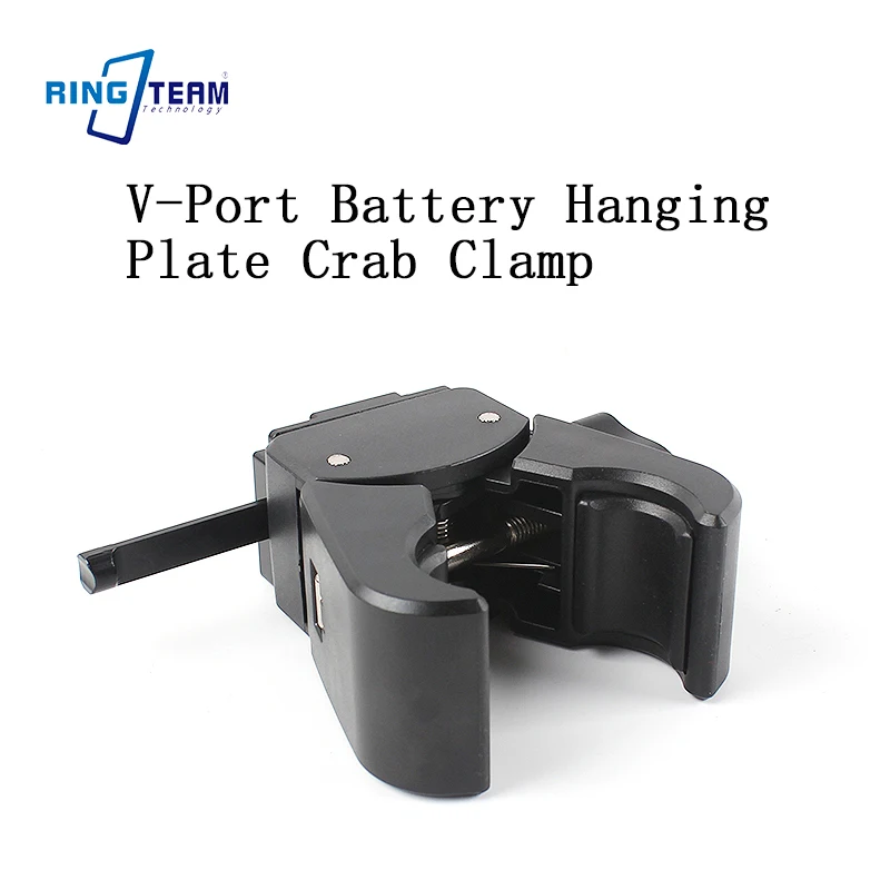 

V-Port Battery Hanging Plate Crab Clamp for DSLR Mirrorless Cameras High-Quality Durable Metal Anti-Slip Secure Quick Install