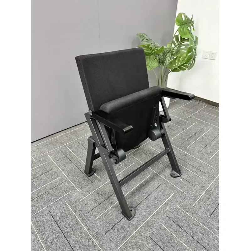 Durable Modern Fabric Foldable Theater Furniture Seats for Lecture Hall School Church Use-Portable Commercial Audience Chair